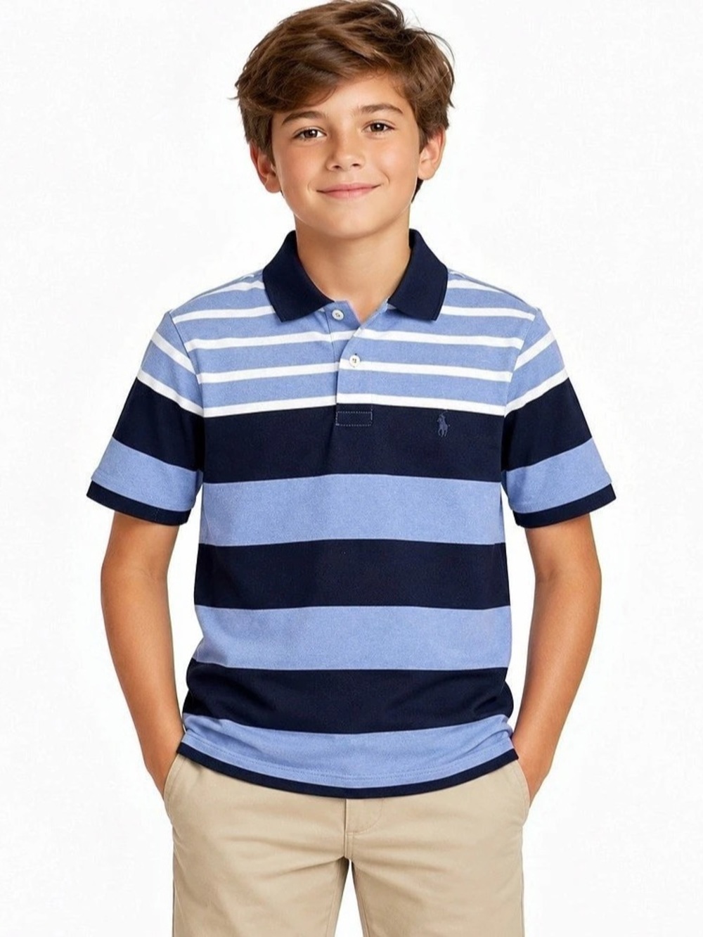 Polo Ralph Lauren Performance striped polo Striped Polo in Blue & White Size